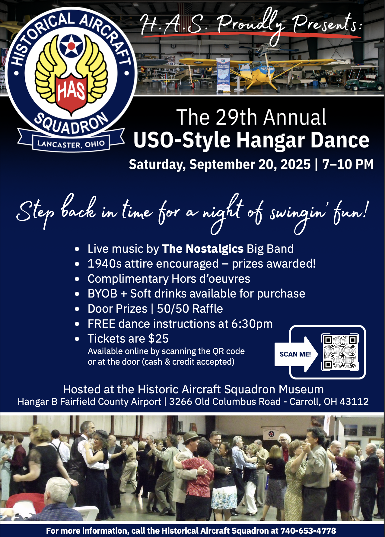 29th Annual USO Style Hangar Dance ad